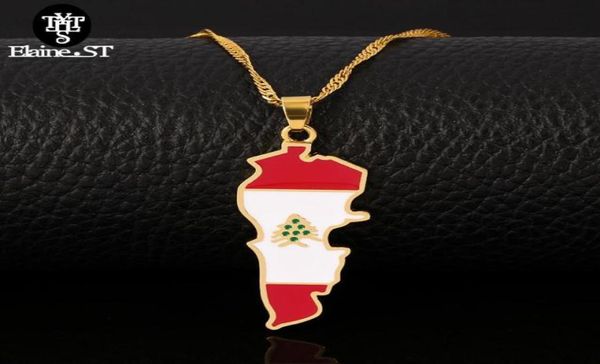 

whole lebanon map flag pendant necklaces gold color country jewelry patriotic national logo8754887, Silver