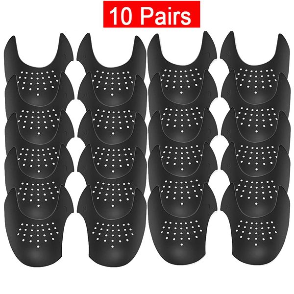 

shoe parts accessories 10pairs anti crease protector for sneakers toe caps antiwrinkle support shoes stretcher protectors drop wholesale 230, White;pink