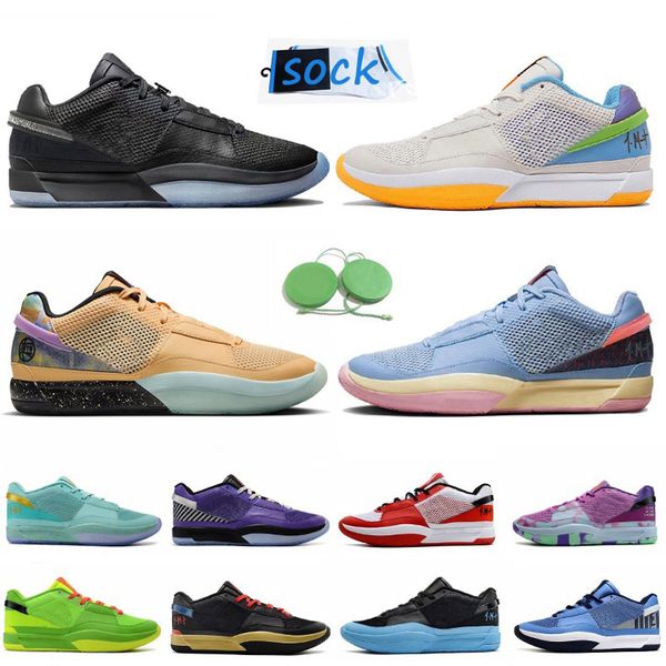 

2023 ja 1 men basketball shoes morant sneaker day one hunger fuel trivia scratch midnight eybl black game royal phantom melon tint blue mens