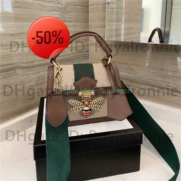 

classic 2021 luxurys designers shoulder bags leather handbags girl fashion women cross body metallic chain crossbody bees bag handbag