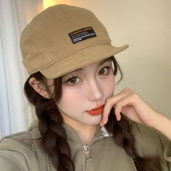 

men and women with the same japanese small brim baseball cap washed street soft brim duck tongue cap, Blue;gray