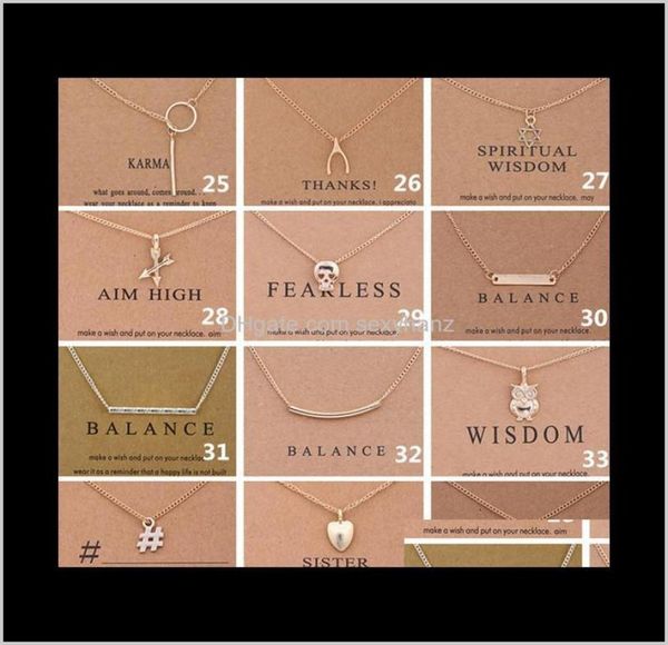 

pendants 38 style dogeared choker necklaces with card love heart elephant pearl circle pendant necklace gold plated chai9165103, Silver