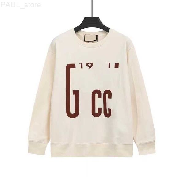 

men's sweatshirts designer sweaters mens hoodies sweater casual sweatshirt knitwear fashionable round neck long sleeve coat letter prin, Black
