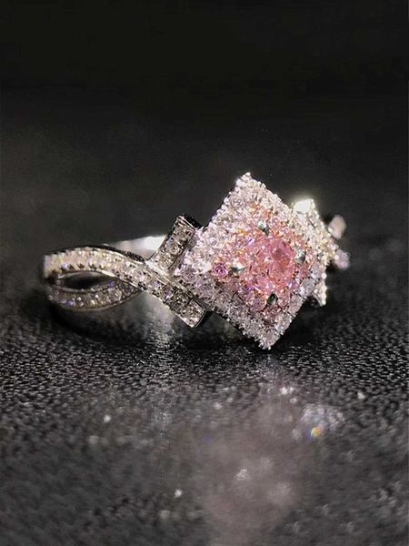 

women's accessories cubic zirconia decor ring, Silver