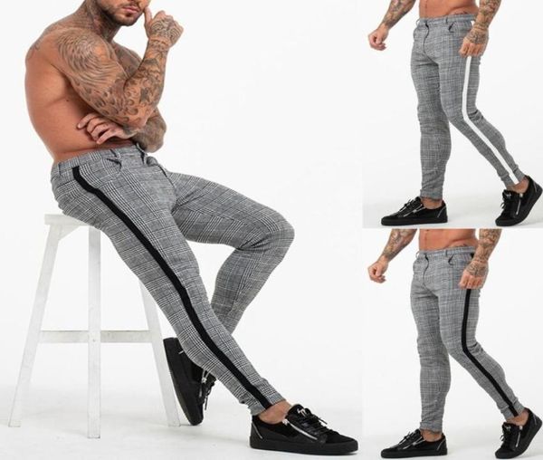 

men sports casual print bodybuilding flexible waist long pants trousers ls 12172745387, Black