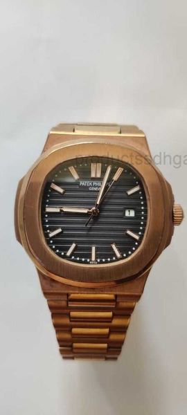 

diamond luminous wrist watches patas 40mm*8.3mm 3k 5711 rose/black men's iced out bezel gift phippe, Slivery;brown