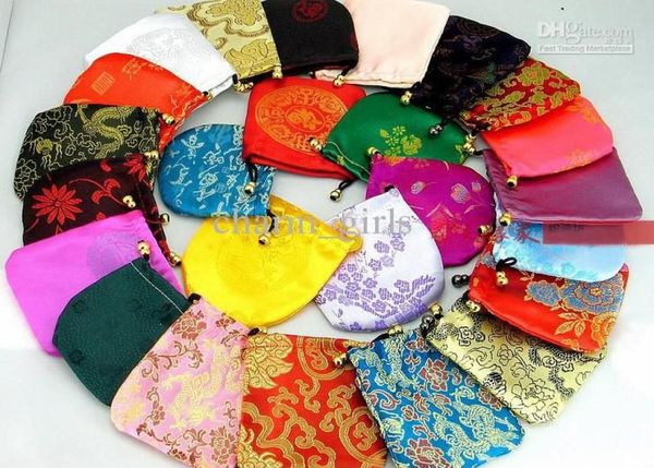 

new silk bags gift bags jewelry bags bags earrings bags 240pcslot4771628, Black;white