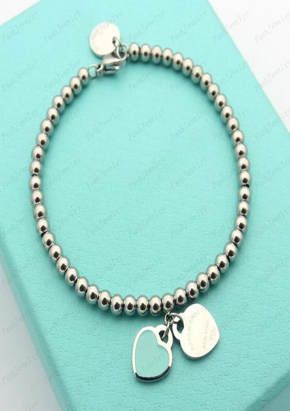 

designer heart necklace bracelet womens stainless steel couple pendant luxury jewelry on the neck valentine day gift for girlfrien4401796, Silver