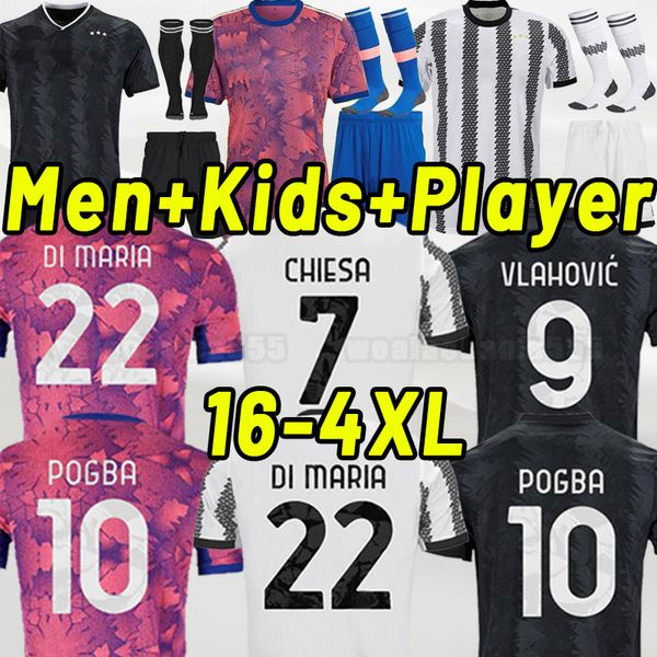 

fans player version di maria 22 23 juventus home soccer jerseys vlahovic pogba 10 bremer 3 chiesa mckennie locatelli shirts 2022 2023 kostic, Black;yellow