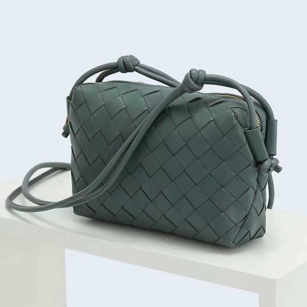 

designer bag bag women's bag leather sheepskin woven bag shoulder crossbody small square bag venetas bag gzeu