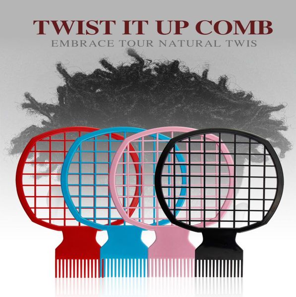 

creative comb women mens it up comb professional curly hair dirty braid comb perm style afro tool6132869, Silver