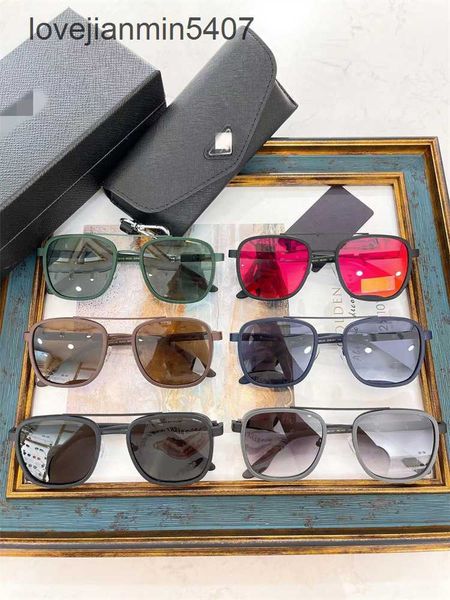 

2023 design sunglasses %80 factory wholesale and retail new p family sunglass ins net red same metal personality fashionable for men women s, White;black