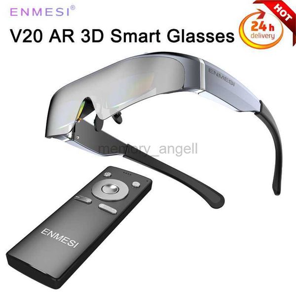 

smart glasses enmesi v20 ar glasses hdmi 2.1 head mounted display 1920x1080*2 dual fhd micro-oled 0-500Â° myopic ddjustment all-in-one glasse