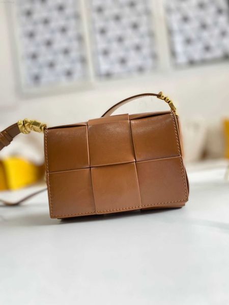 

b brick shoulder venta bag designer women cross-body women's fashion woven small square new foreign style leather dg6c