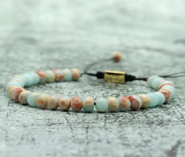 

beaded strands 100 natural imperial stone bracelet for men female handmade braided string adjustable braclet charm jewelry prese1935896, Black