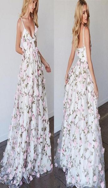

beautiful floral printed prom dresses long spaghetti straps lace long evening dress real po beach summer floor length gowns9890204, Black