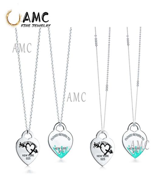 

ashion love sterling silver classic necklace ladies party birthday christmas gift jewelry wholesale8013312