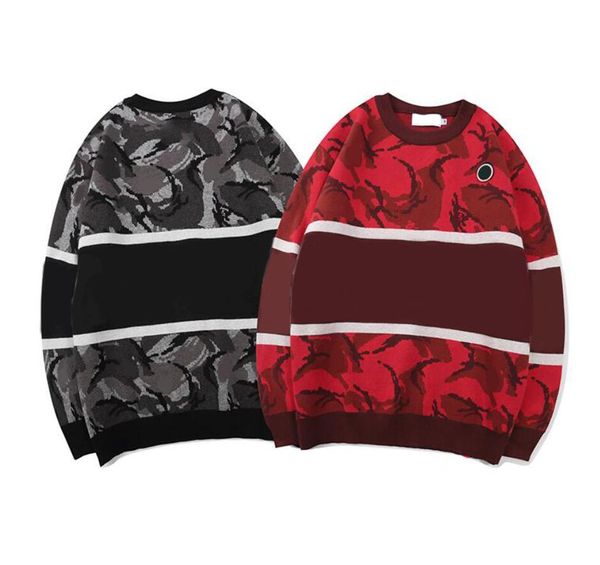 

sweater hoodie men's designer tech fleece sweaters with letters cotton knit crewneck men women sportswear 2 colors -2xl 3xl, White;black