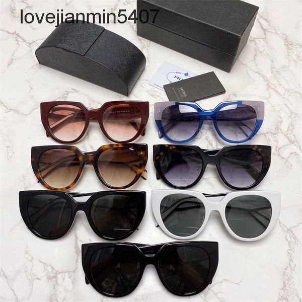 

2023 design sunglasses %80 factory wholesale and retail p family new dark glass for women online red same personality round frame face small, White;black