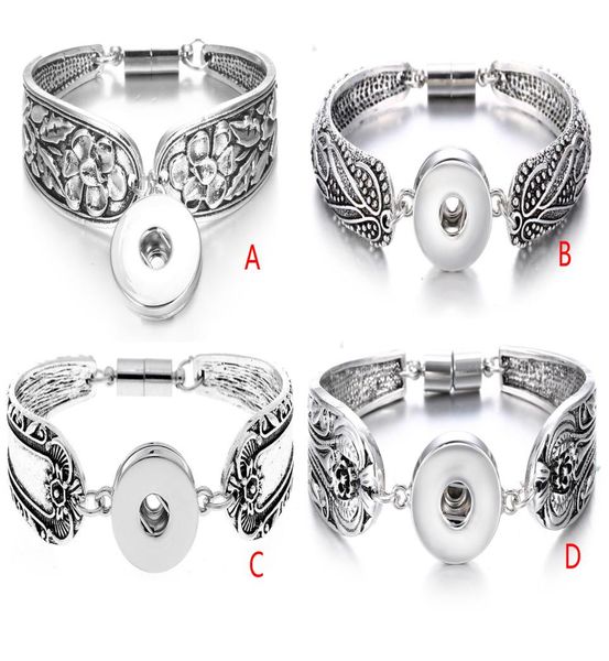 

new arrived fashion nossa chunks charm bracelet ginger snap buttons women party wedding jewelry for snap button 18mm lb514648702, Golden;silver