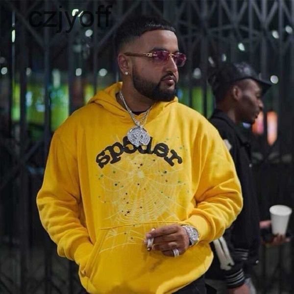

mens hoodies sweatshirts pink sp5der hoodie tracksuit young thug sweatpants brown pullover 555555 angel man orange spider web sweatshirtolza, Black