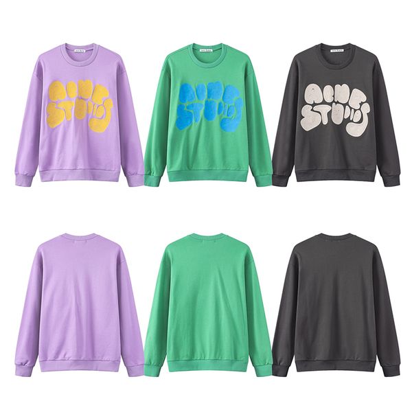 

men's sweaters 23ss ac autumnwinter heavy pullover embroidery alphabet men women sweater 230724, White;black