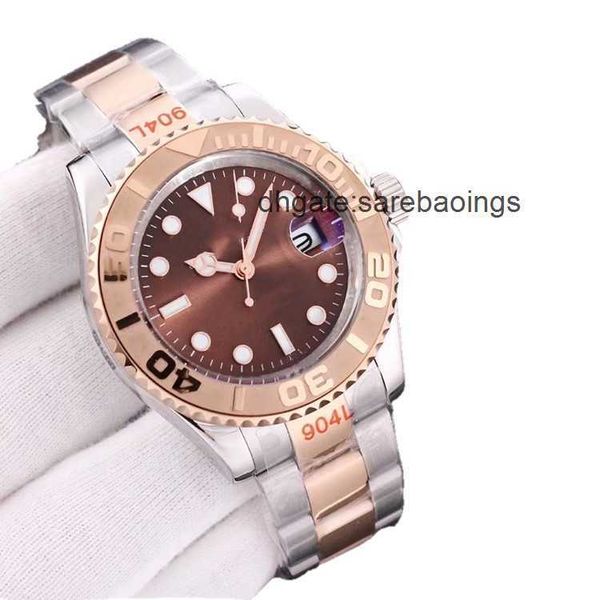 

mens automatic mechanical ceramics watches 41mm steel gliding clasp movement wristwatches sapphire luminous watch montre de luxe designer, Slivery;golden