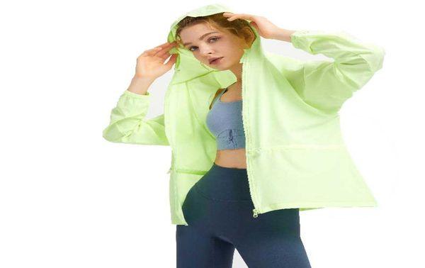

women jackets coats clothing tracksuit ladies sports jacket sunscreen uv sports quick dry running fitness wear yoga summer jog8502795, Black;brown