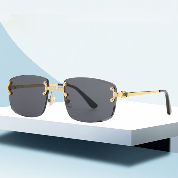 

sunglasses designer european and american frameless trimming spring foot sunglasses women's net red gradually changing sunglasses men&#, White;black