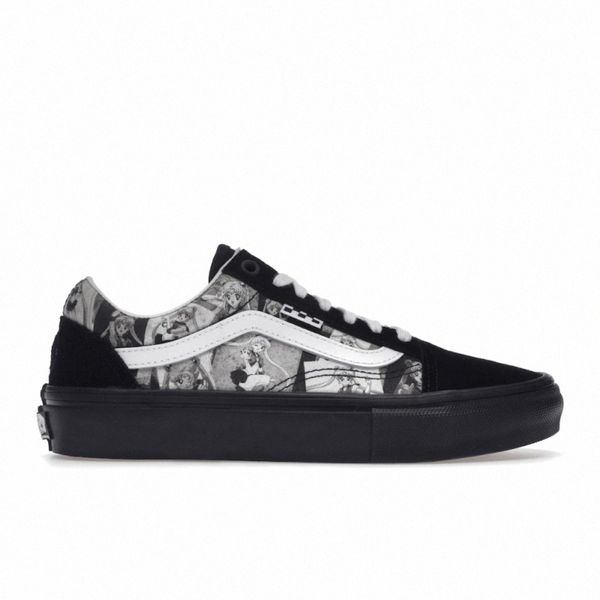 

old skool patchwork casual shoes men women pretty guardian sailor moon c4ex#, Black