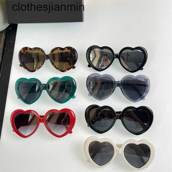 

2023 fashion design sunglasses %80 factory wholesale and retail 23 new family b love sunglass net red with fashionable personality heart sha, White;black
