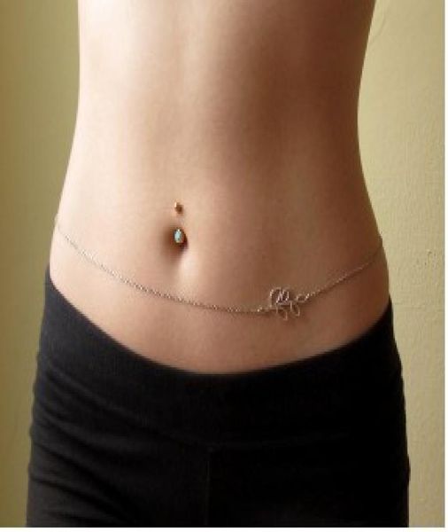 

punk leaf charm waist body chain gold silver plated body belly chain gothic womens jewelry body chain1918552