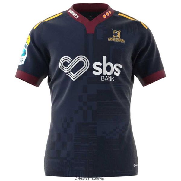 

2023 highlanders super rugby home jersey shirt size s-m--xl-xxl-3xl-4xl-5xl, White;black