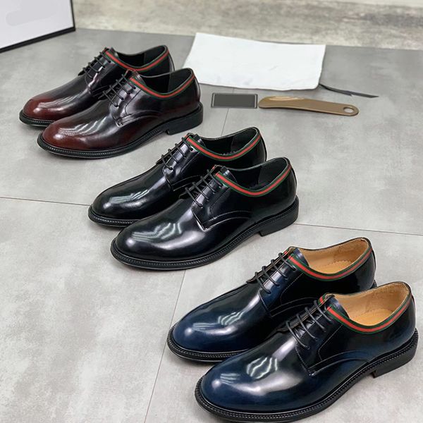 

men's designer shoes summer new dress leather shoes men's leather breathable abrasion-resistant business casual groom wedding shoe, Black