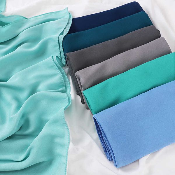 

175*70cm new long premium silk chiffon hijabs scarf kid shawl wrap muslim kid headband islamic scarves, Red;brown