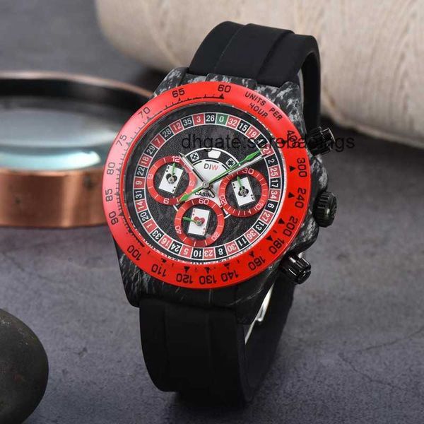 

new wrist watches for men mens watches all dials work quartz watch luxury brand chronograph clock fashion rol rubber strap montre de dayt ty, Slivery;golden
