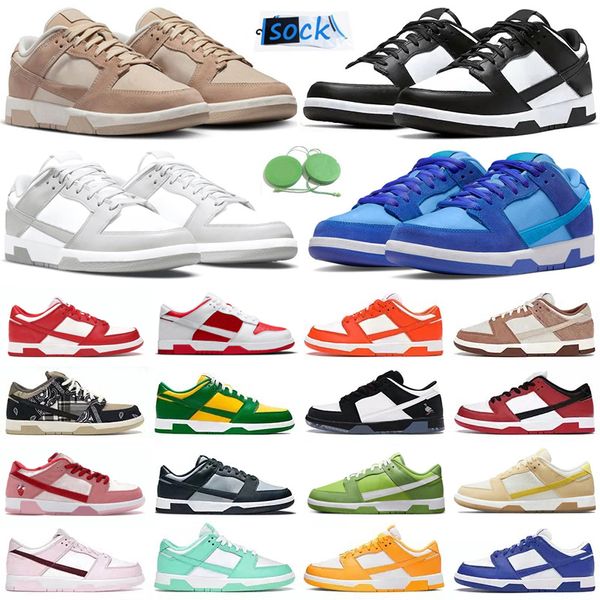

2023 running shoes men women flat sneaker panda white black grey fog unc triple pink candy syracuse sanddrift medium olive rose whisper mens