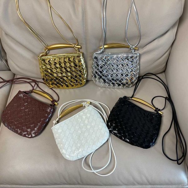 

designer bag leather sardine bag woven bag women's handheld dumpling bag shoulder messenger bag venetas bag o5m2