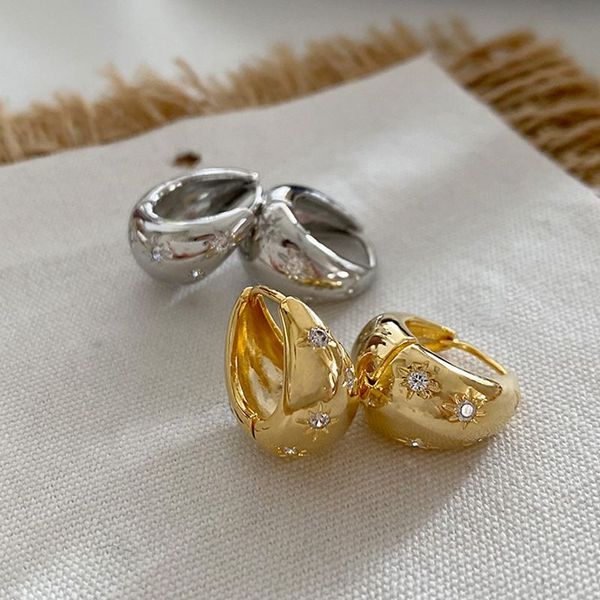 

stud earrings luxury earrings fashion vintage water droplets design designers earrings 18k gold plated agate gifts for girlfriends on valent, Golden;silver