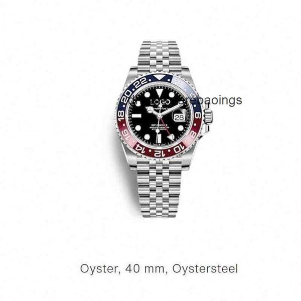 

aaa 40mm automatic mechanical mens 3a watch luxury brand gmt sapphire crystal ceramic luminous waterproof rol exables wristwatch249x, Slivery;golden