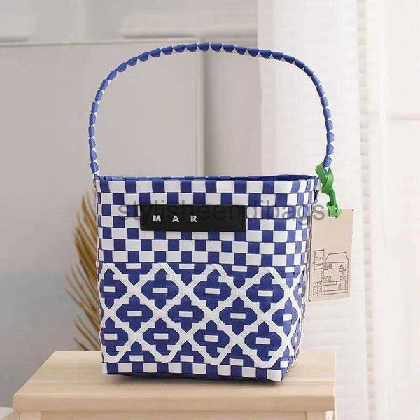 

hand-woven bag daily leisure bag handbag ladies bag girls fashion shopping basket beach bag small square cylinder bag women bag stylisheendi