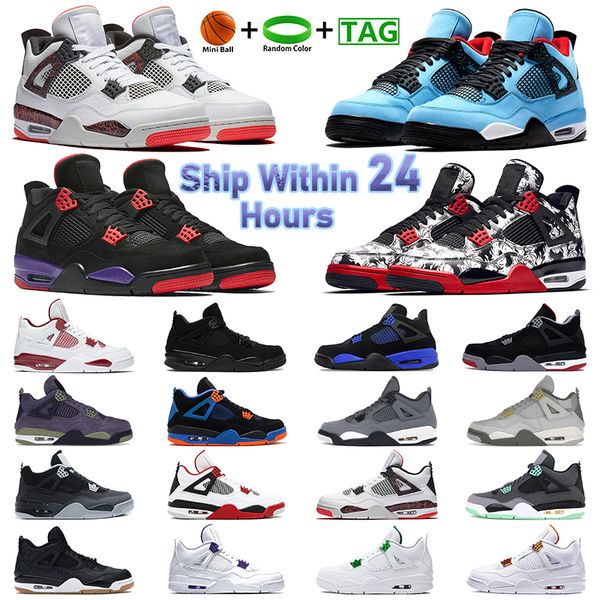 

4s basketball shoes men women sneakers mens trainers black game royal canyon purple craft pn dust midnight navy pine green taupe haze sports