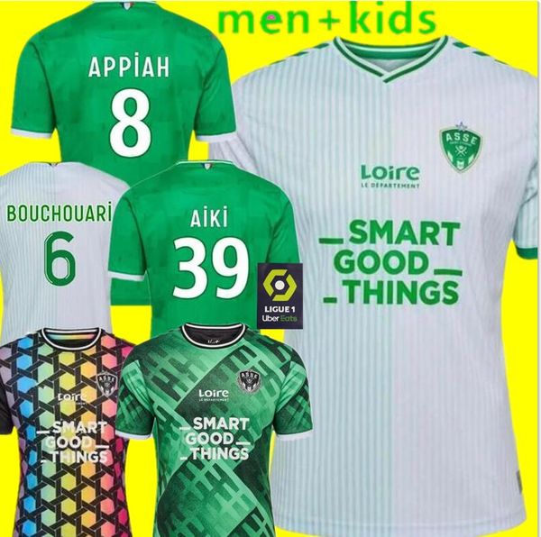 

23 24 maillots as saints etienne soccer jerseys goalkeeper 2023 2024 third maillot asse etienne krasso lobry wadji football shirts equipment, Black;yellow