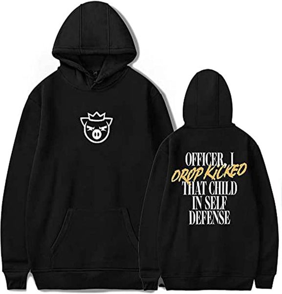 

technoblade merch self defense hoodie sweatshirt pullover long sleeve6410642, Black