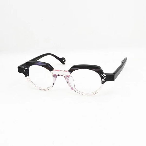 

james tart 360 optical eyeglasses for retro style anti-blue light lens plate oval full frame with box, White;black