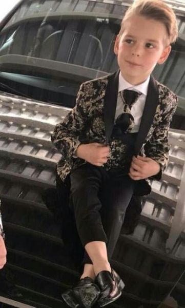 

boy039s suits 3 pieces beach wedding tuxedos for kid shawl lapel formal prom suit jacketpantsvest little boys formal wear9223094, Black