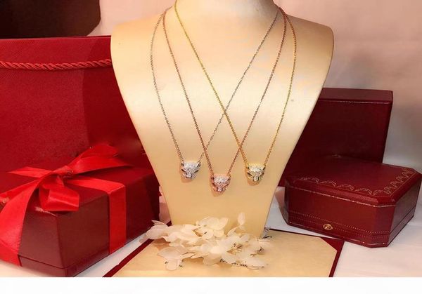 

i s925 silver leopard print necklace quality popular high fashion party jewelry for women luxurious panther wedding jewelry leopar8164296