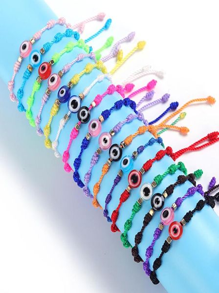 

turkish eye bracelets handmade braided 7 knots lucky evil blue eye bracelet friendship jewelry5982233, Golden;silver