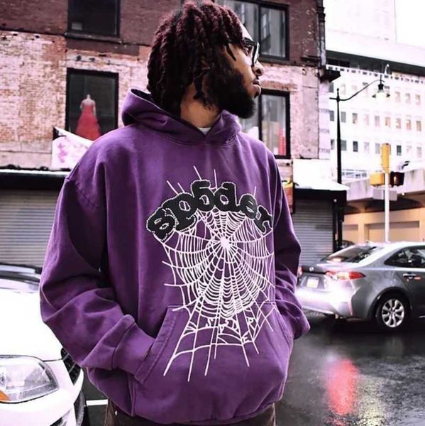 

designer spider 555 pullover sp5der young thug hoodies 2023 spider hoodie senior classic leisure multicolor autumn winter men hooded printin, Black