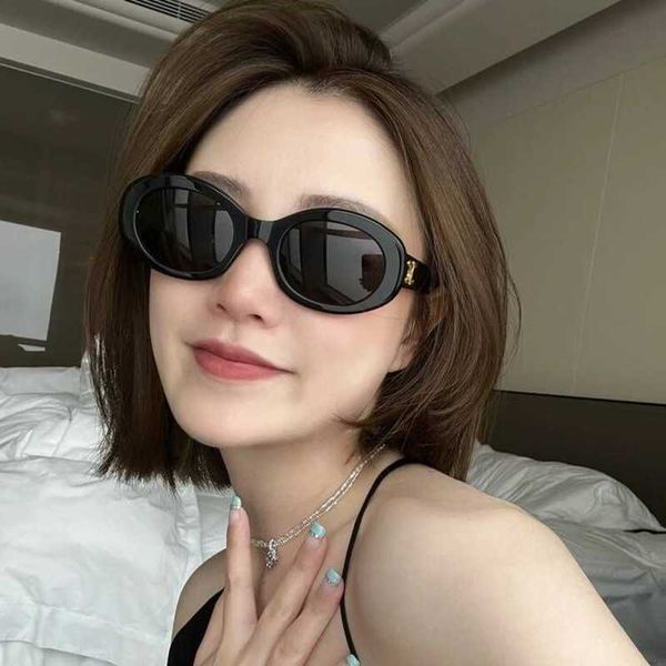 

polarized women's oval fashionable street glasses ins online red live sunglasses 9358, White;black